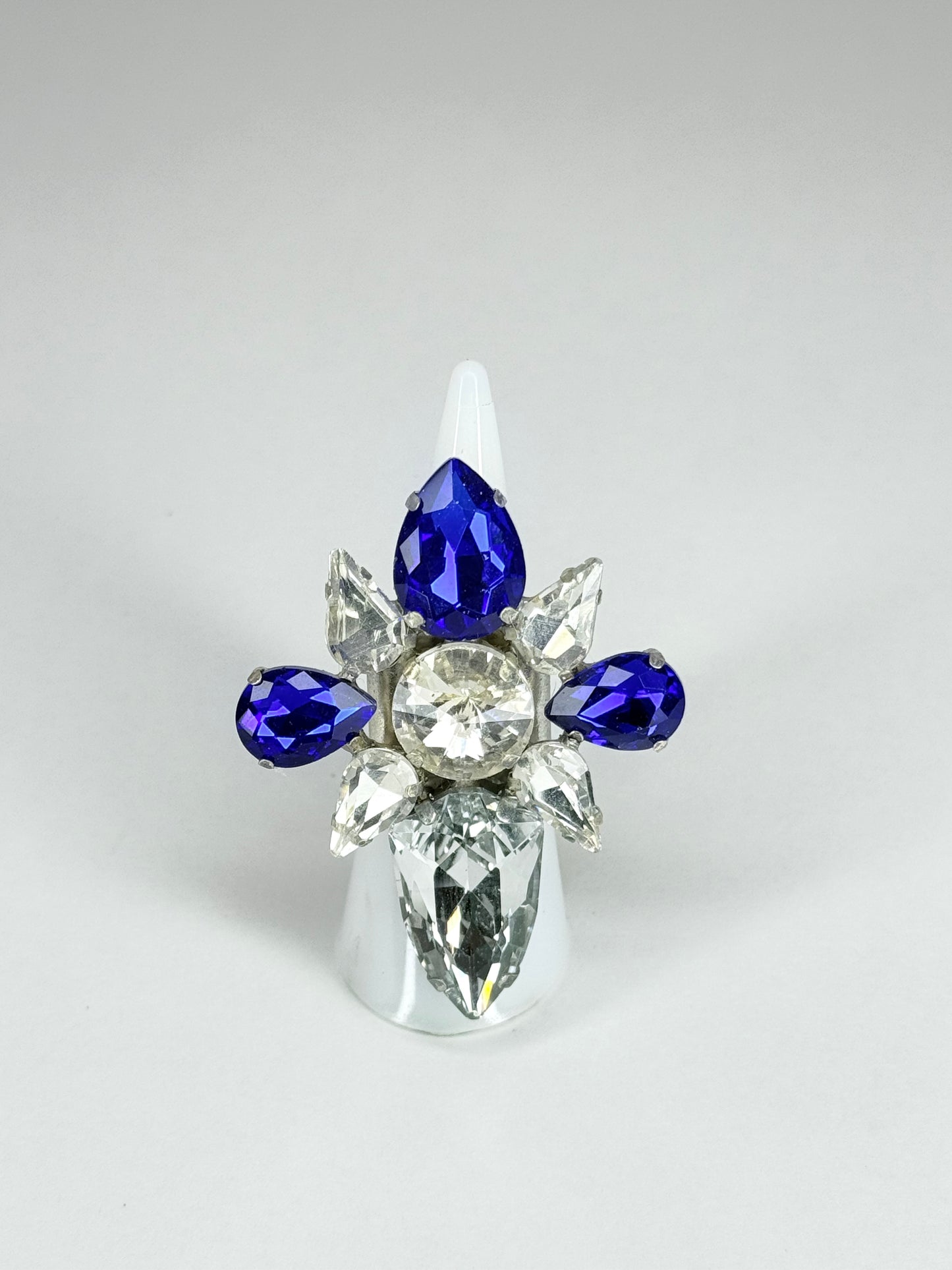 Cobalt Blue & Clear Ring