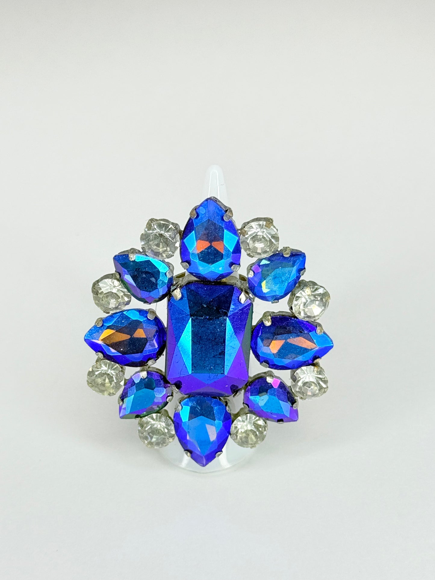 Amethyst AB & Clear Ring