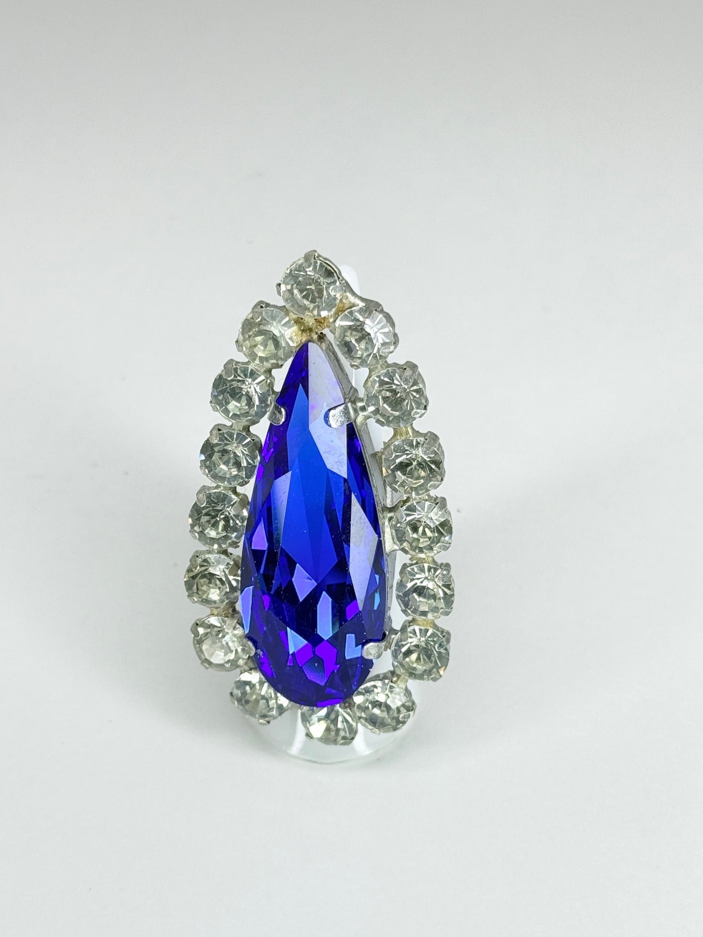 Cobalt Stiletto & Clear Ring