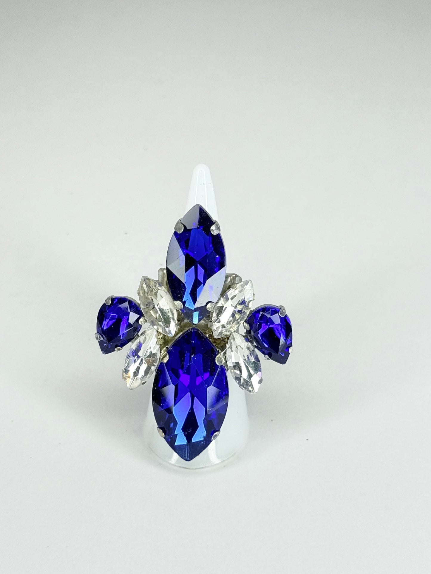 Cobalt Blue & Clear Ring