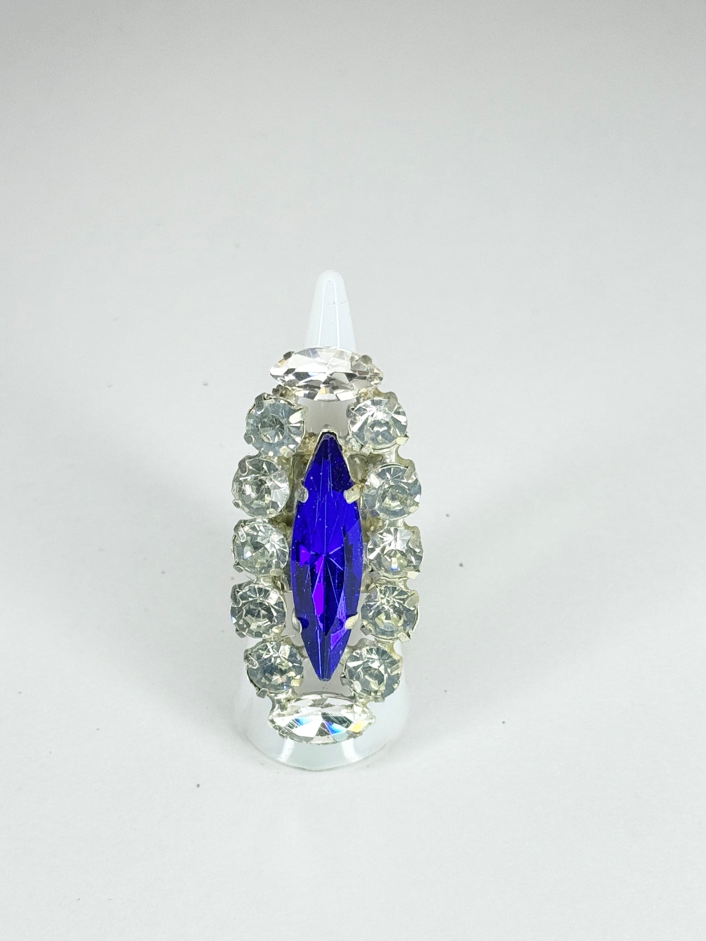Cobalt Blue & Clear Ring