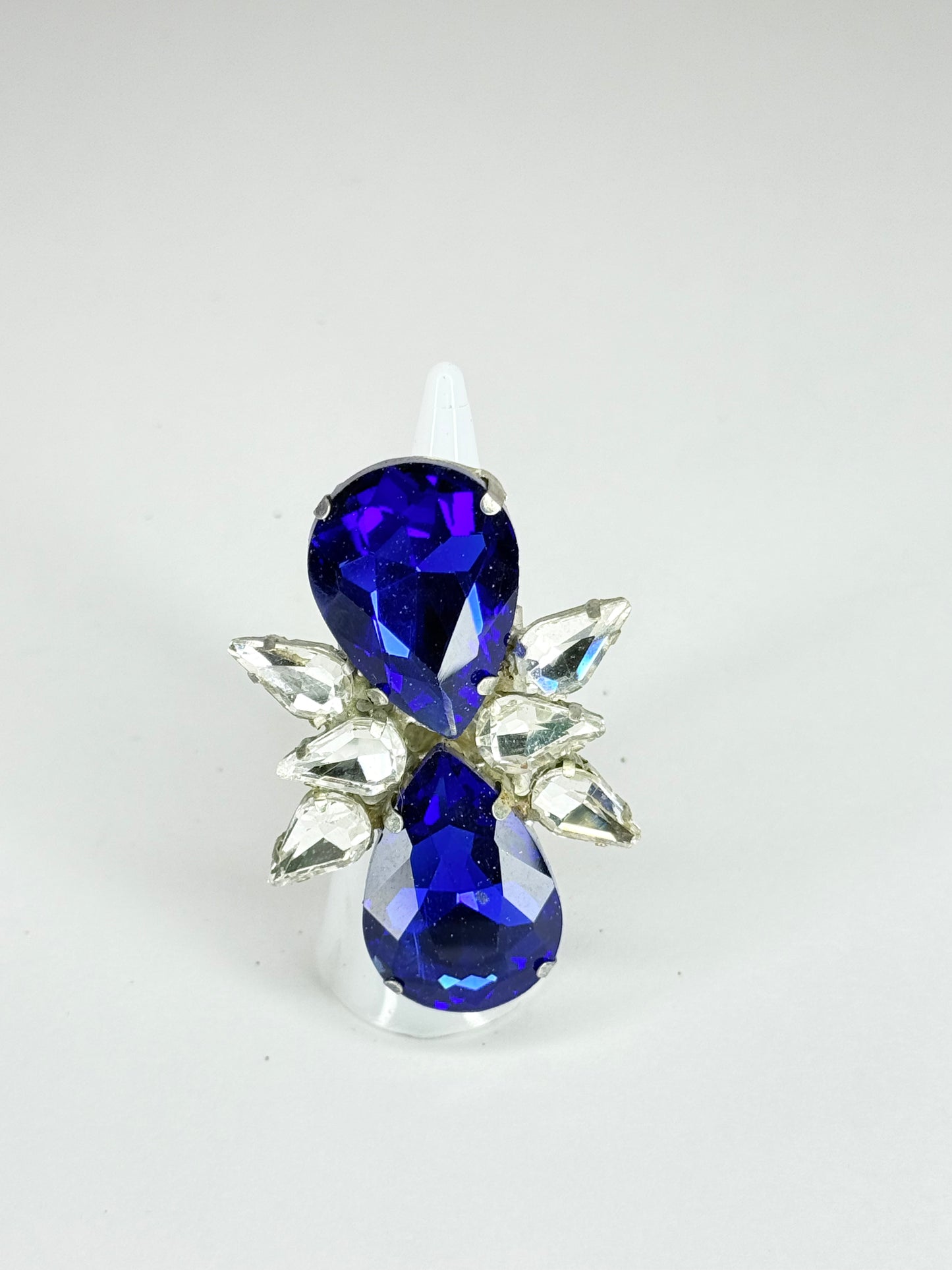 Cobalt Blue & Clear Ring