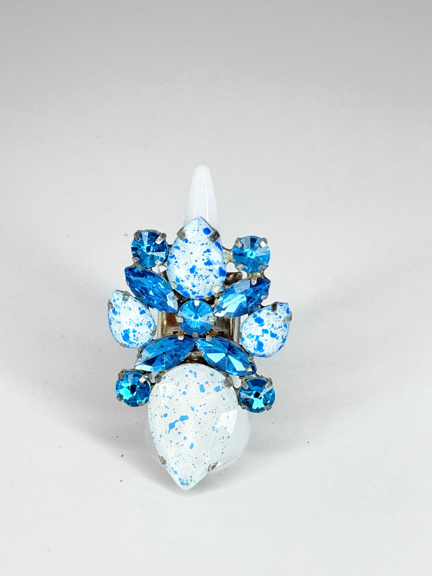 Aqua & Eggshell Ring