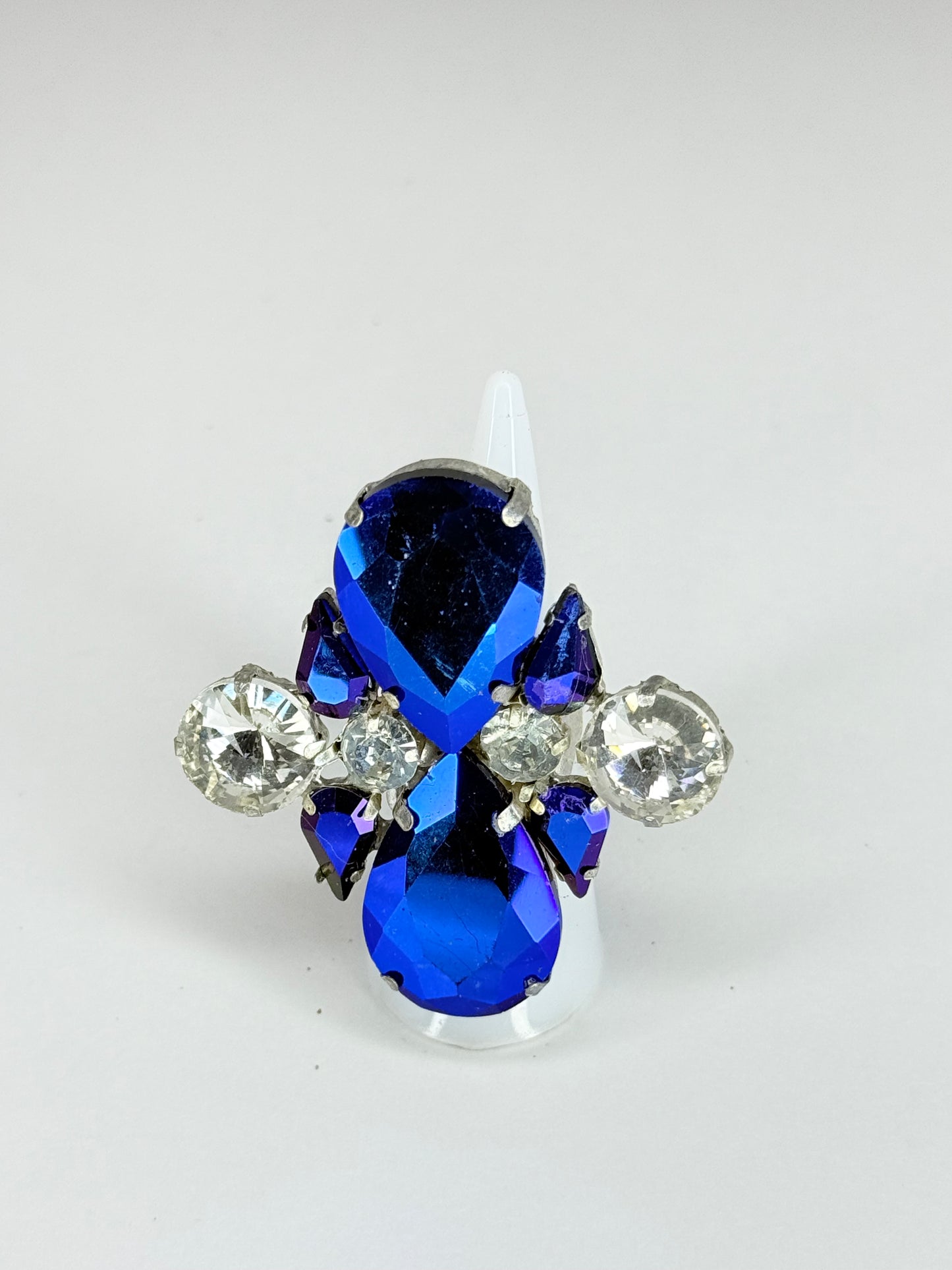 Blue AB & Clear Ring