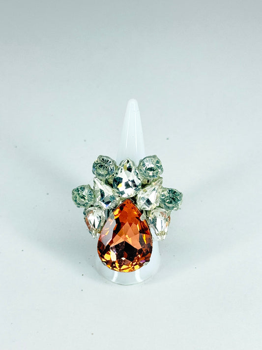 Peach & Clear Ring