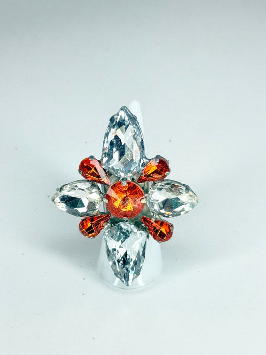 Orange & Clear Ring
