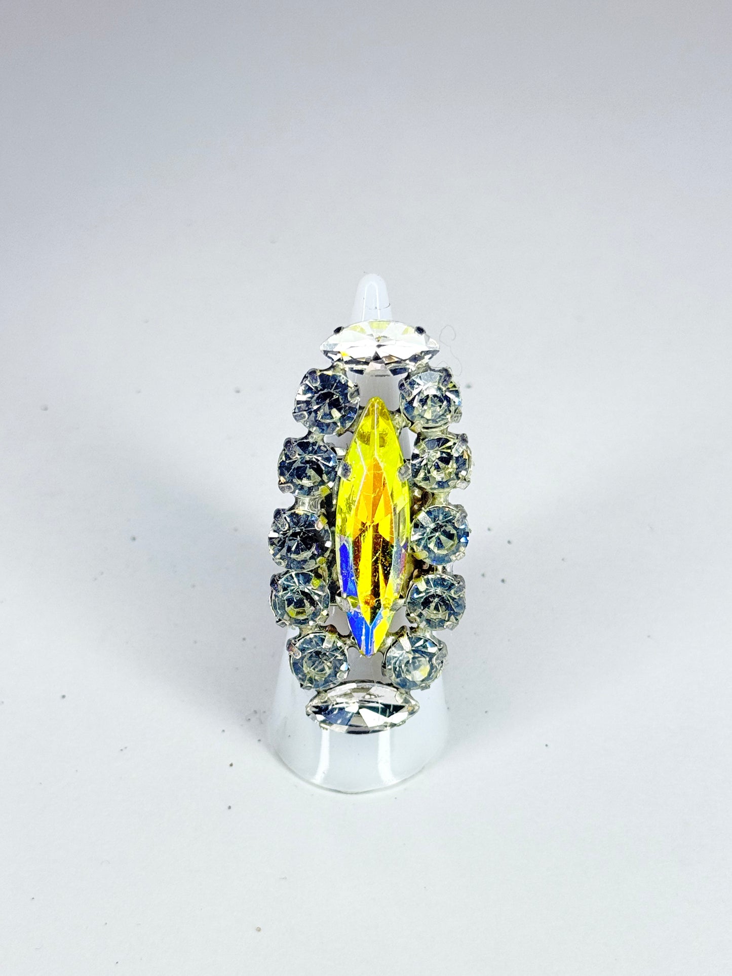 Yellow AB & Clear Ring