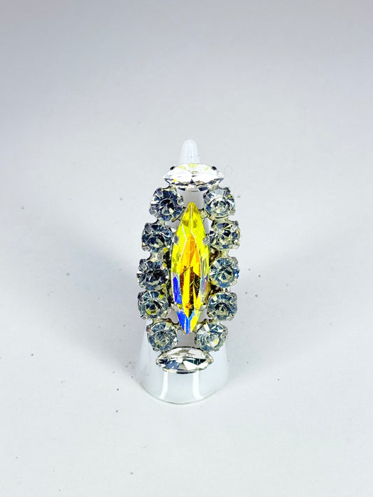 Yellow AB & Clear Ring