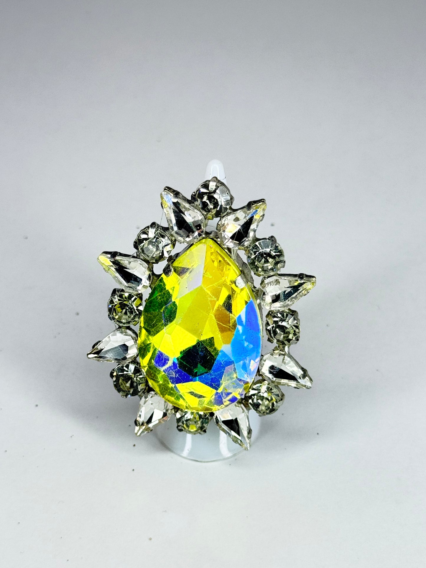 Yellow AB & Clear Ring