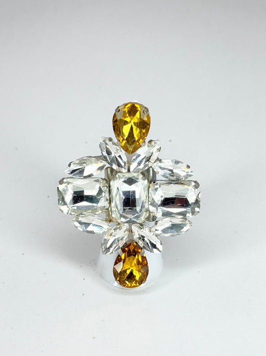 Topaz & Clear Ring