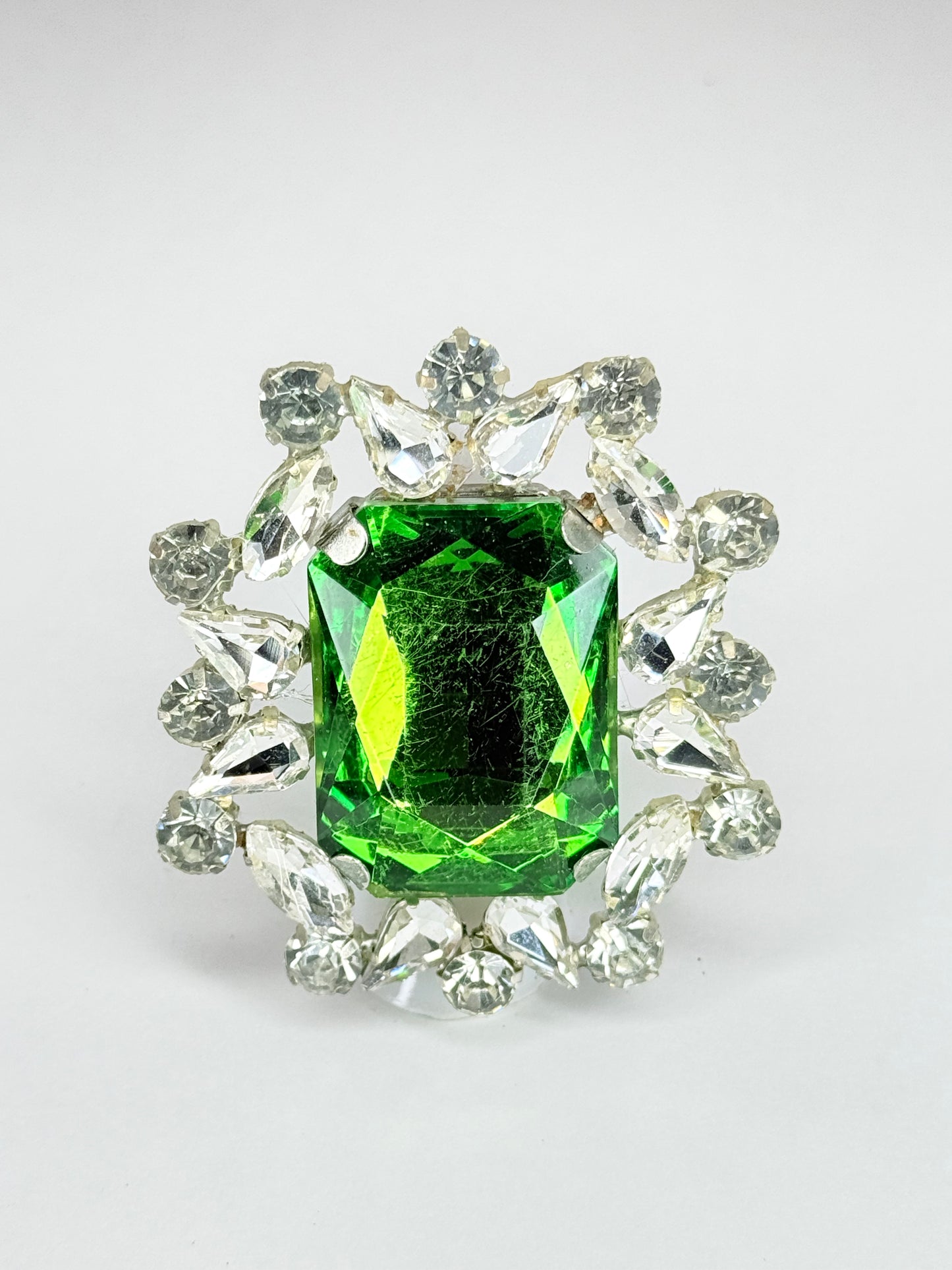 Emerald & Clear Ring