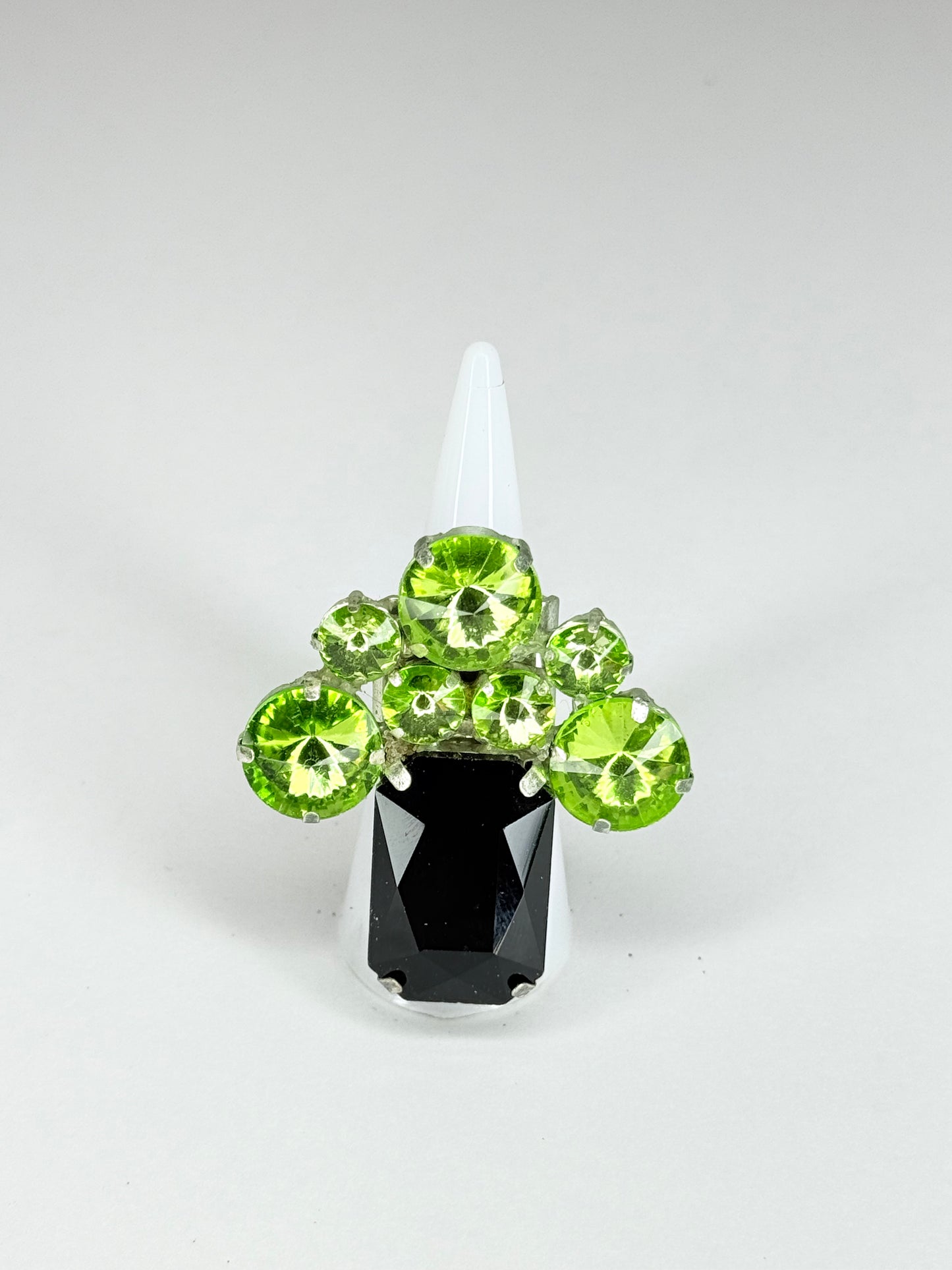 Lime Green & Black Ring