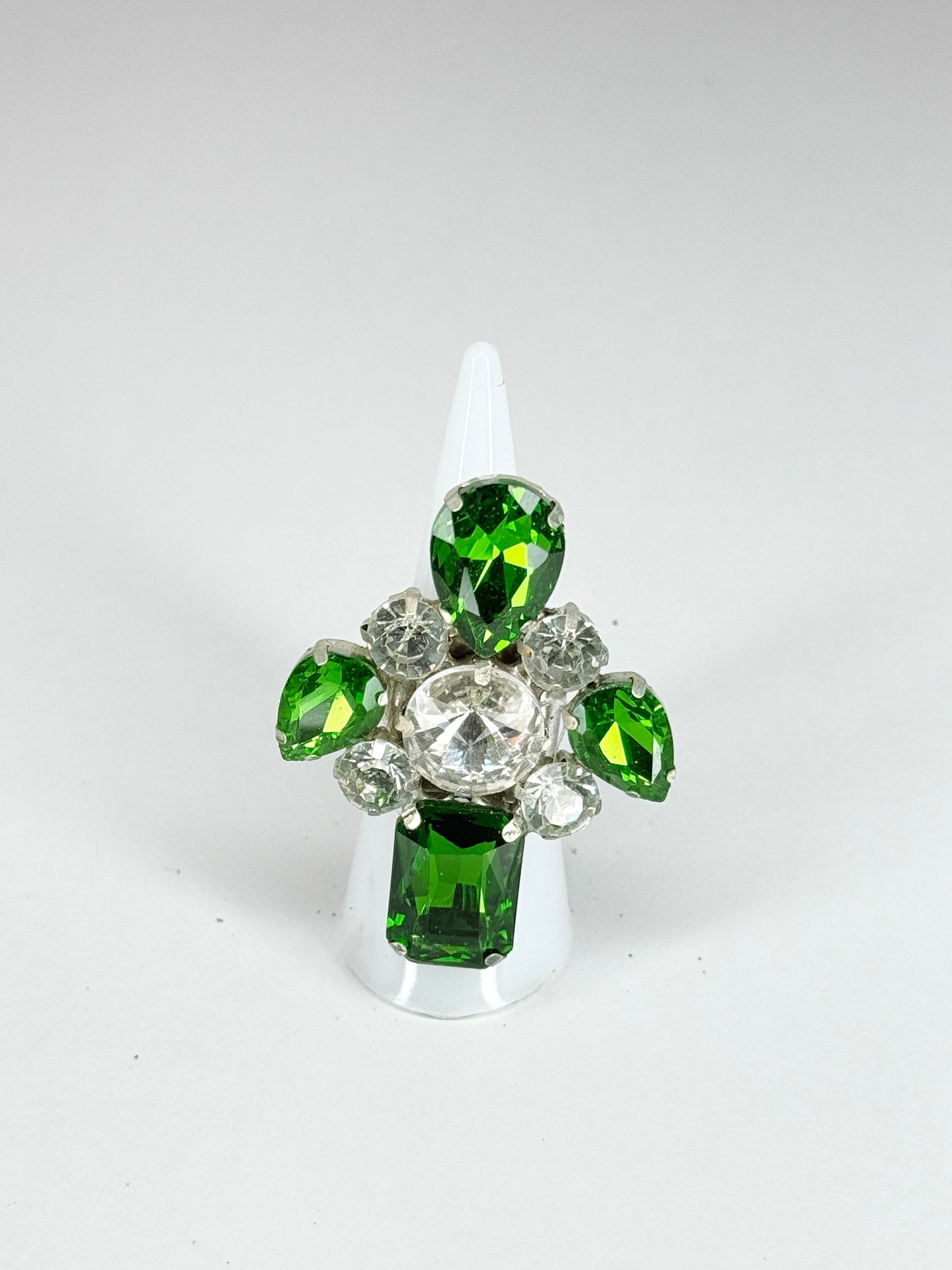 Emerald & Clear Ring