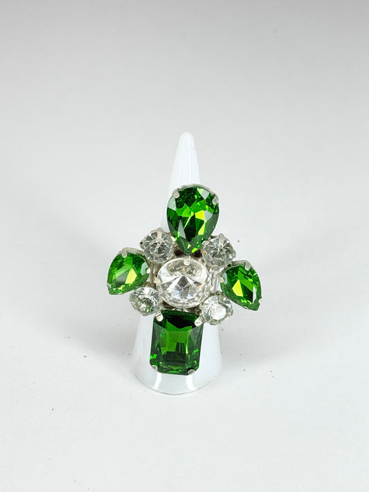 Emerald & Clear Ring