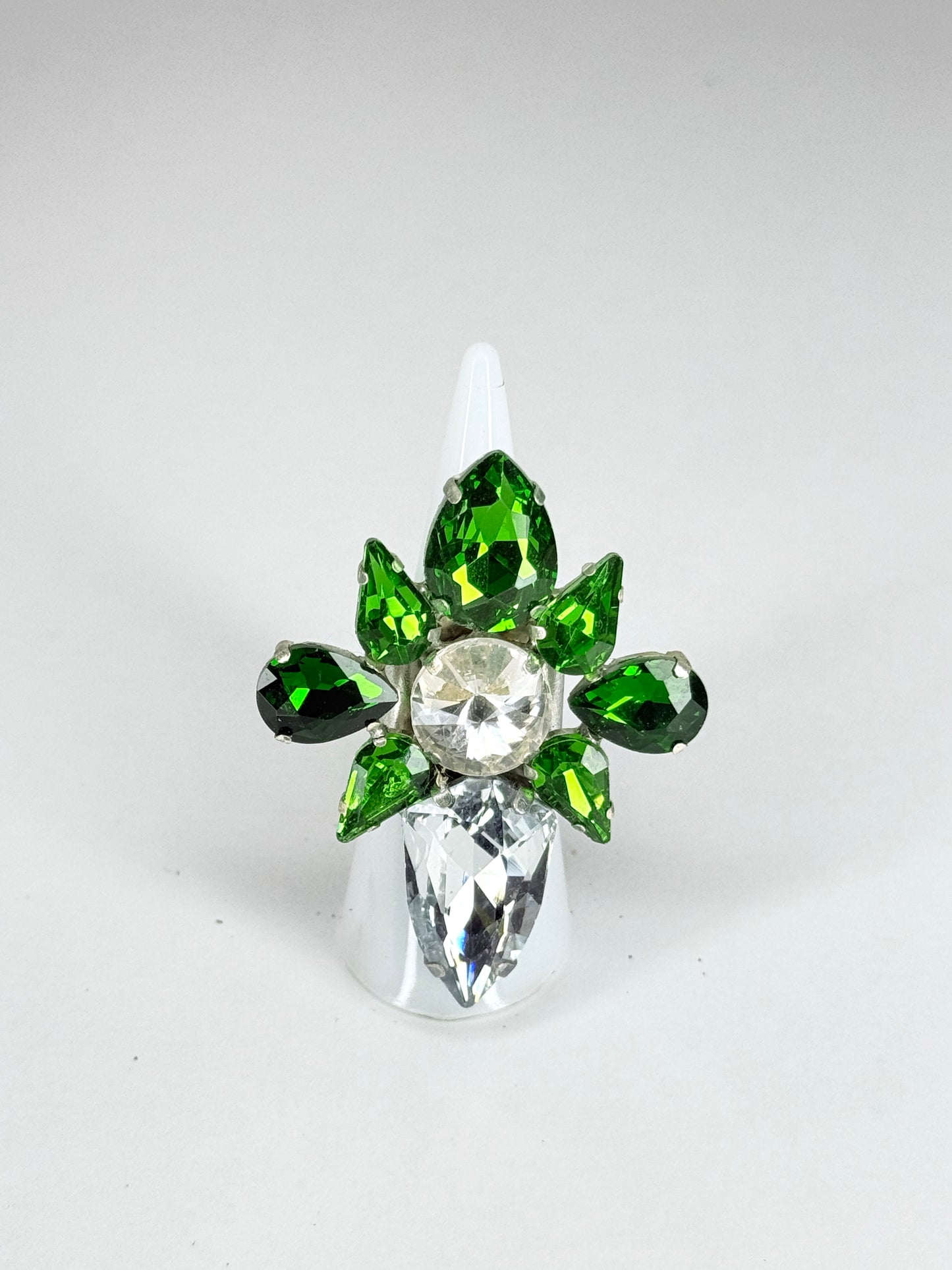 Emerald & Clear Ring