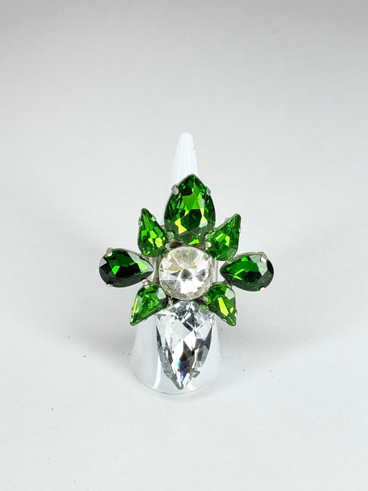 Emerald & Clear Ring