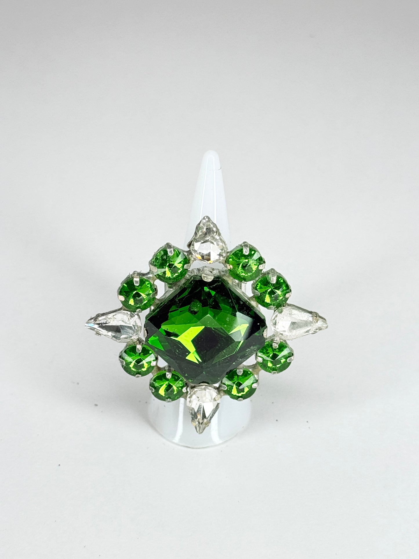 Emerald & Clear Ring