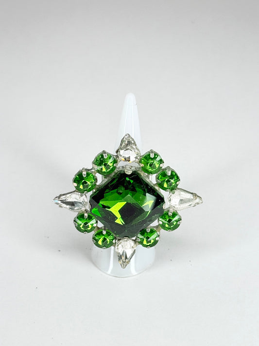 Emerald & Clear Ring
