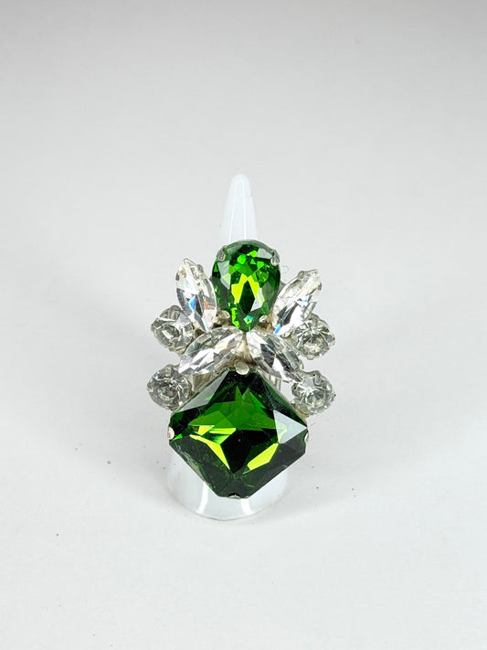 Emerald & Clear Ring