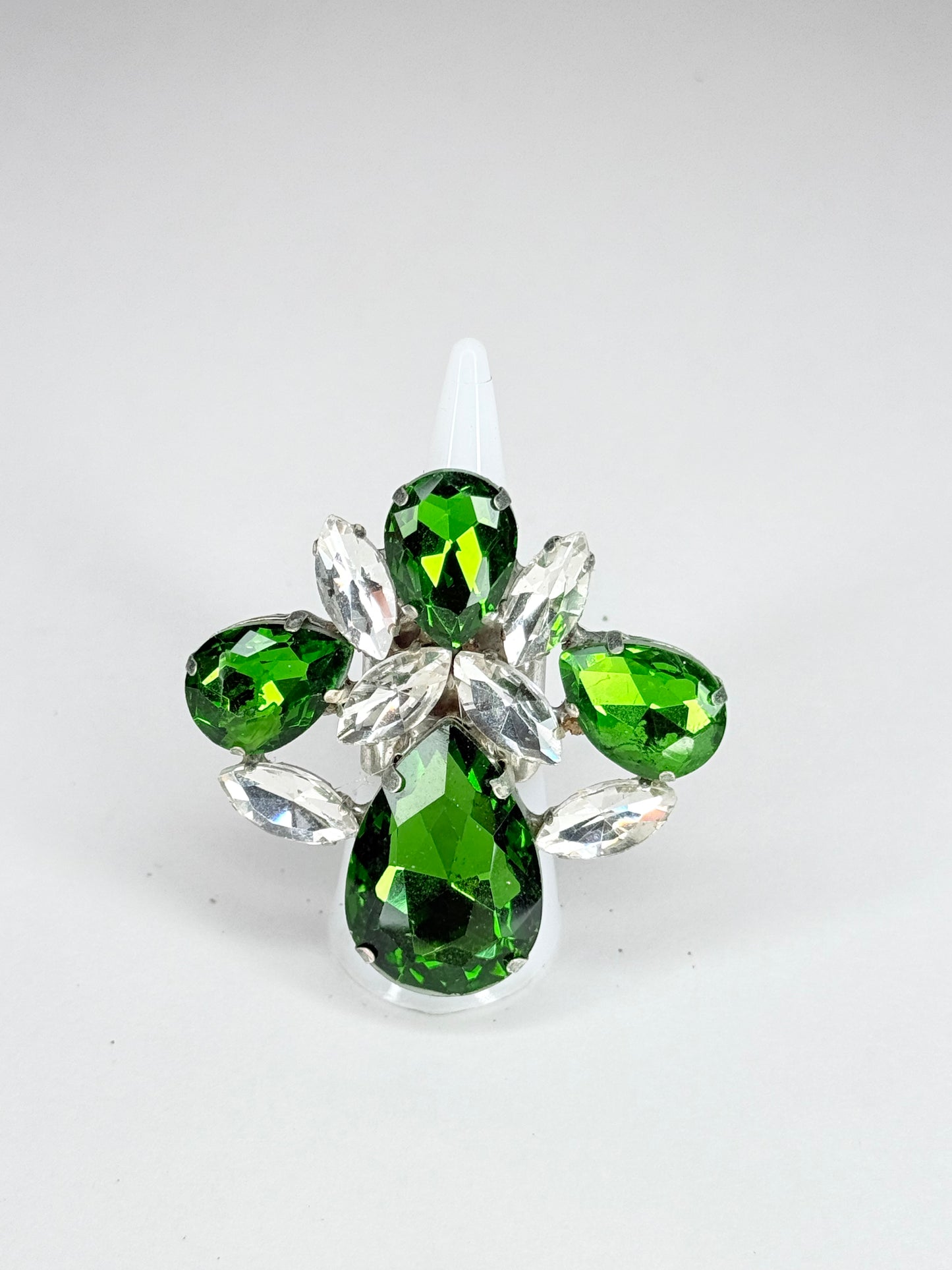 Emerald & Clear Ring