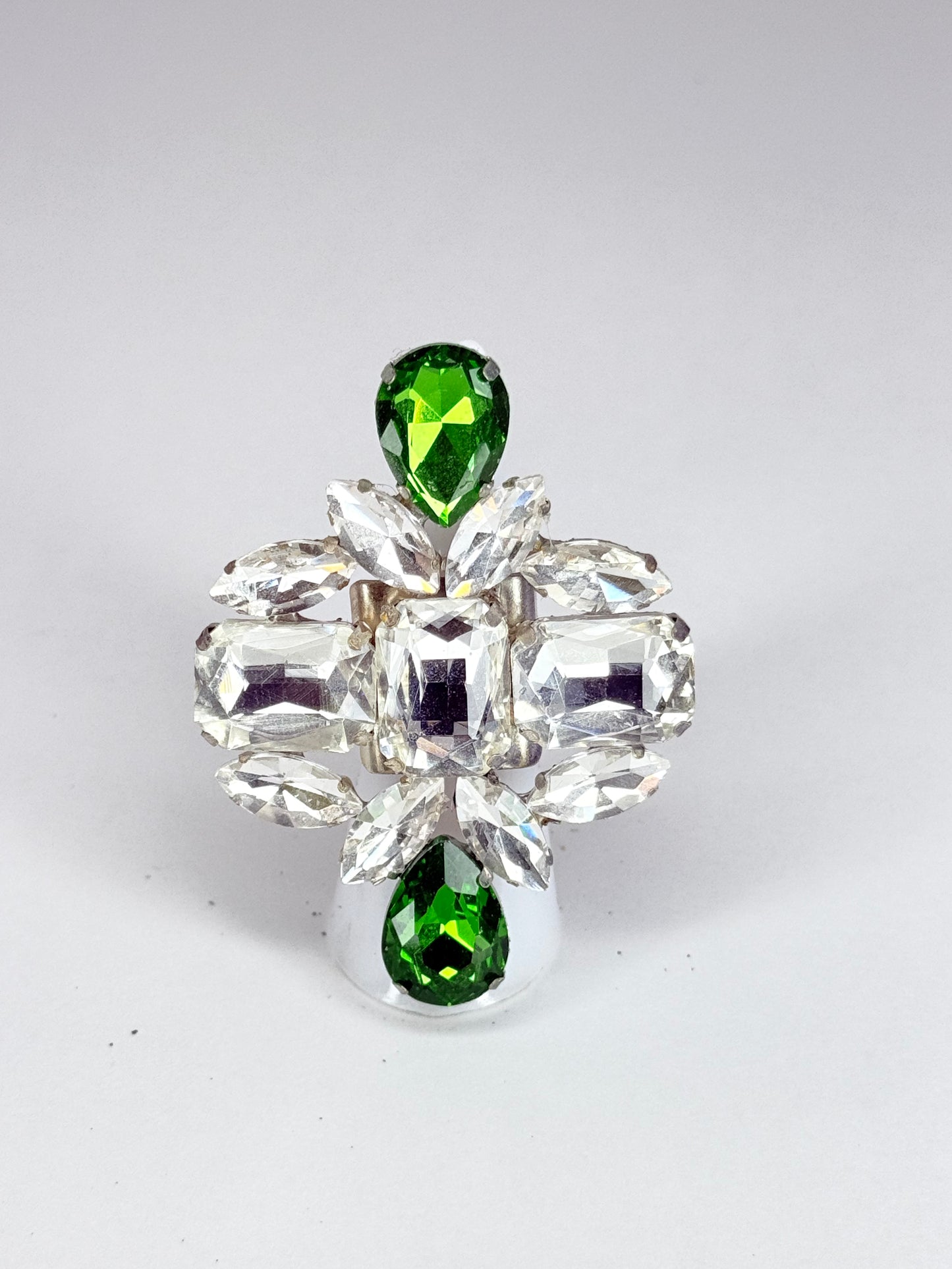Emerald & Clear Ring
