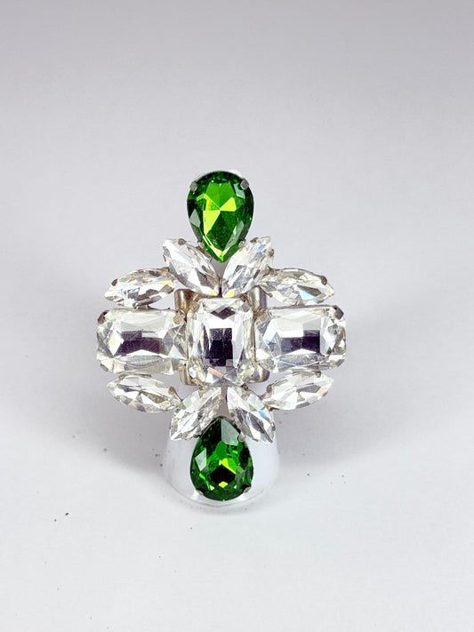 Emerald & Clear Ring