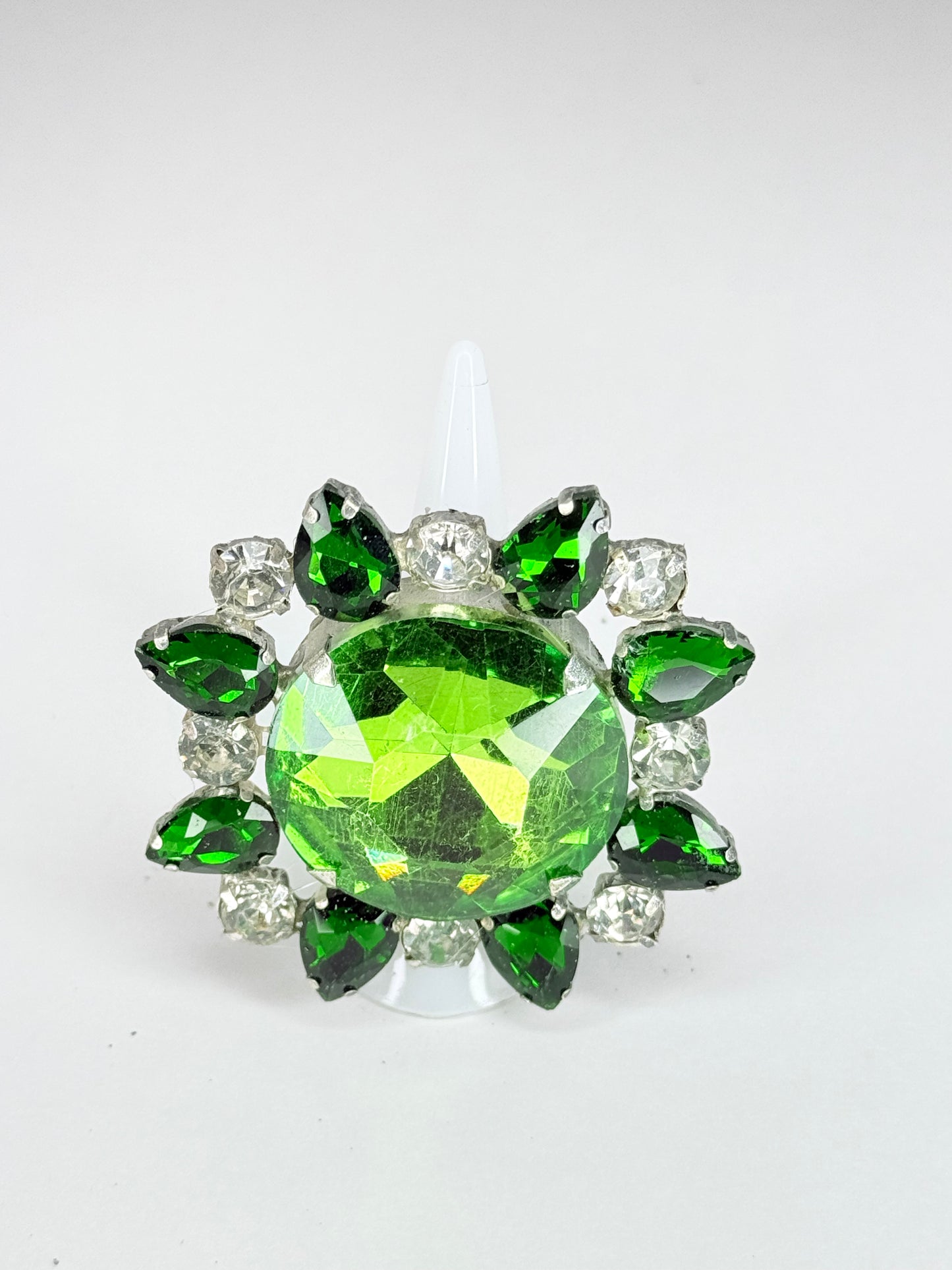 Emerald & Clear Ring