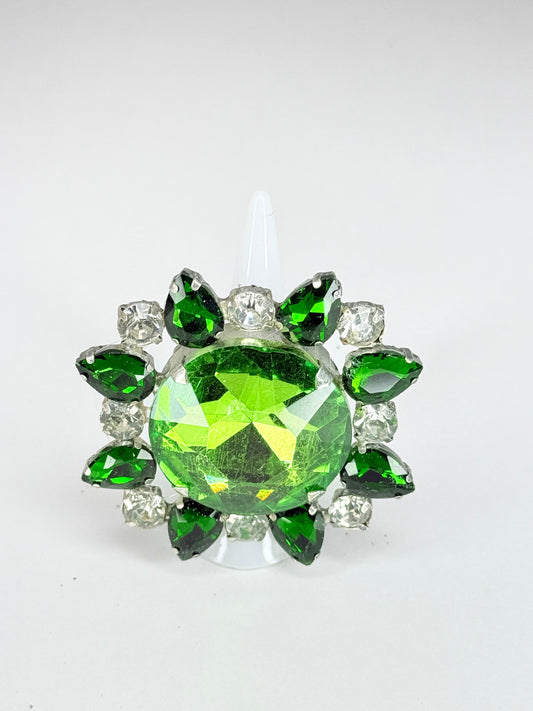 Emerald & Clear Ring