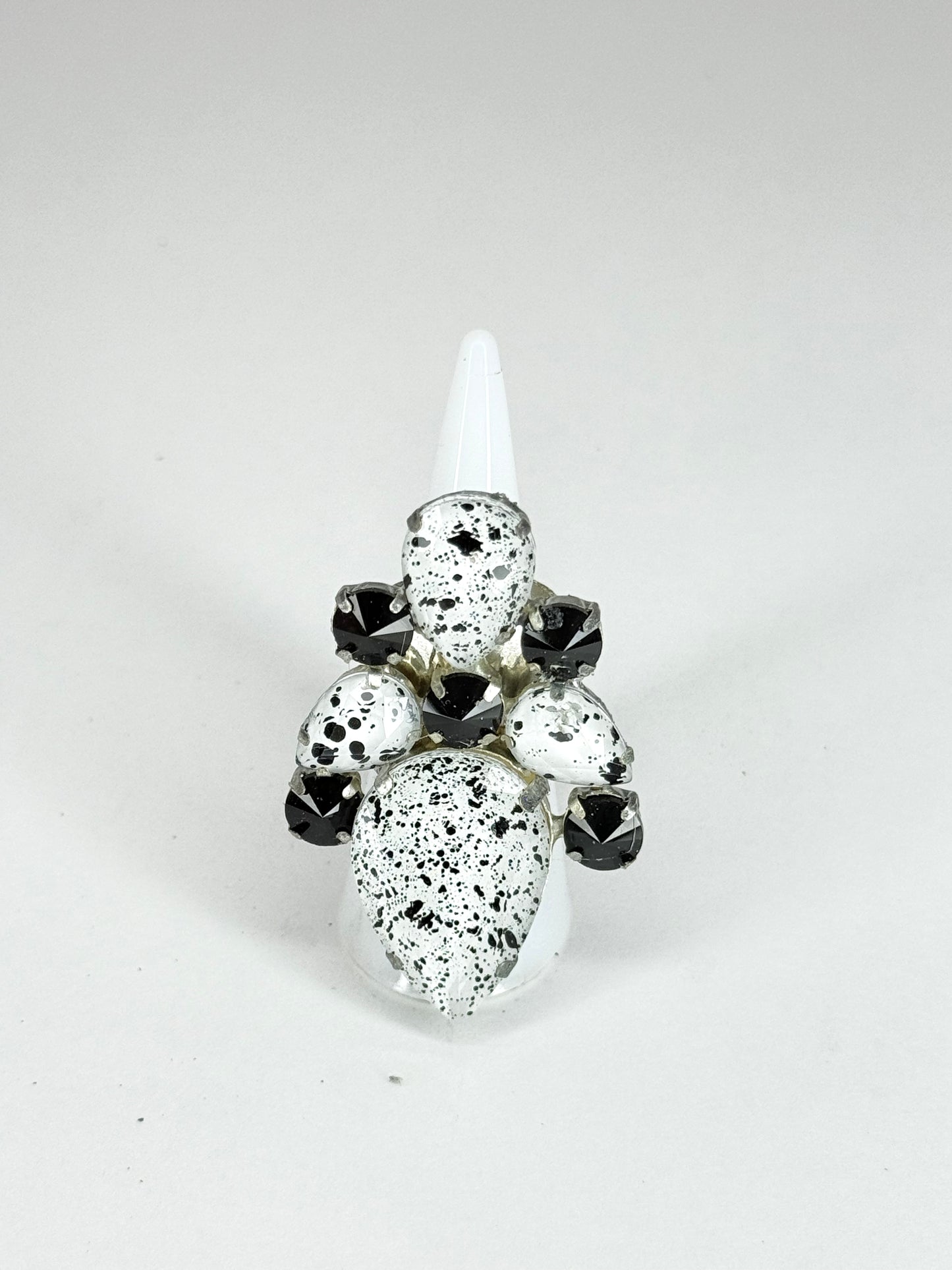 Black & Eggshell Ring