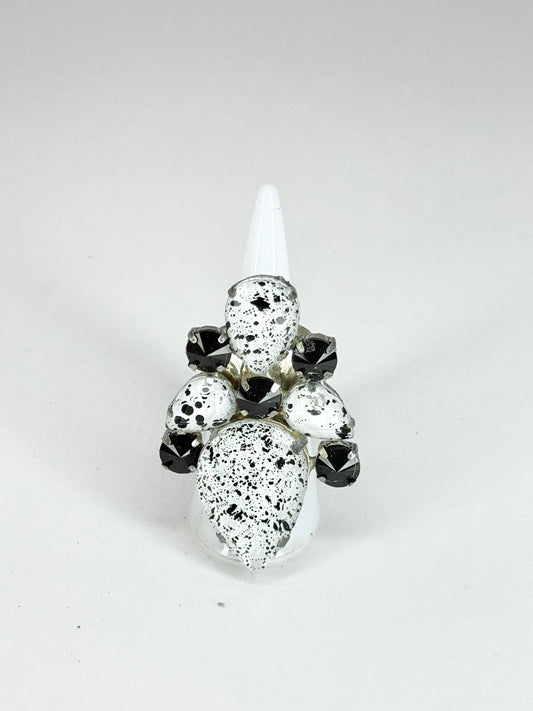 Black & Eggshell Ring