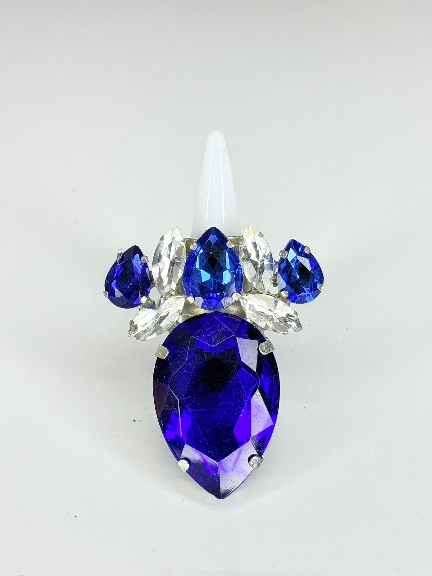 Cobalt Blue & Clear Ring