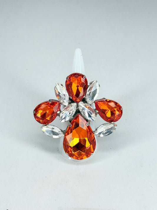 Orange & Clear Ring