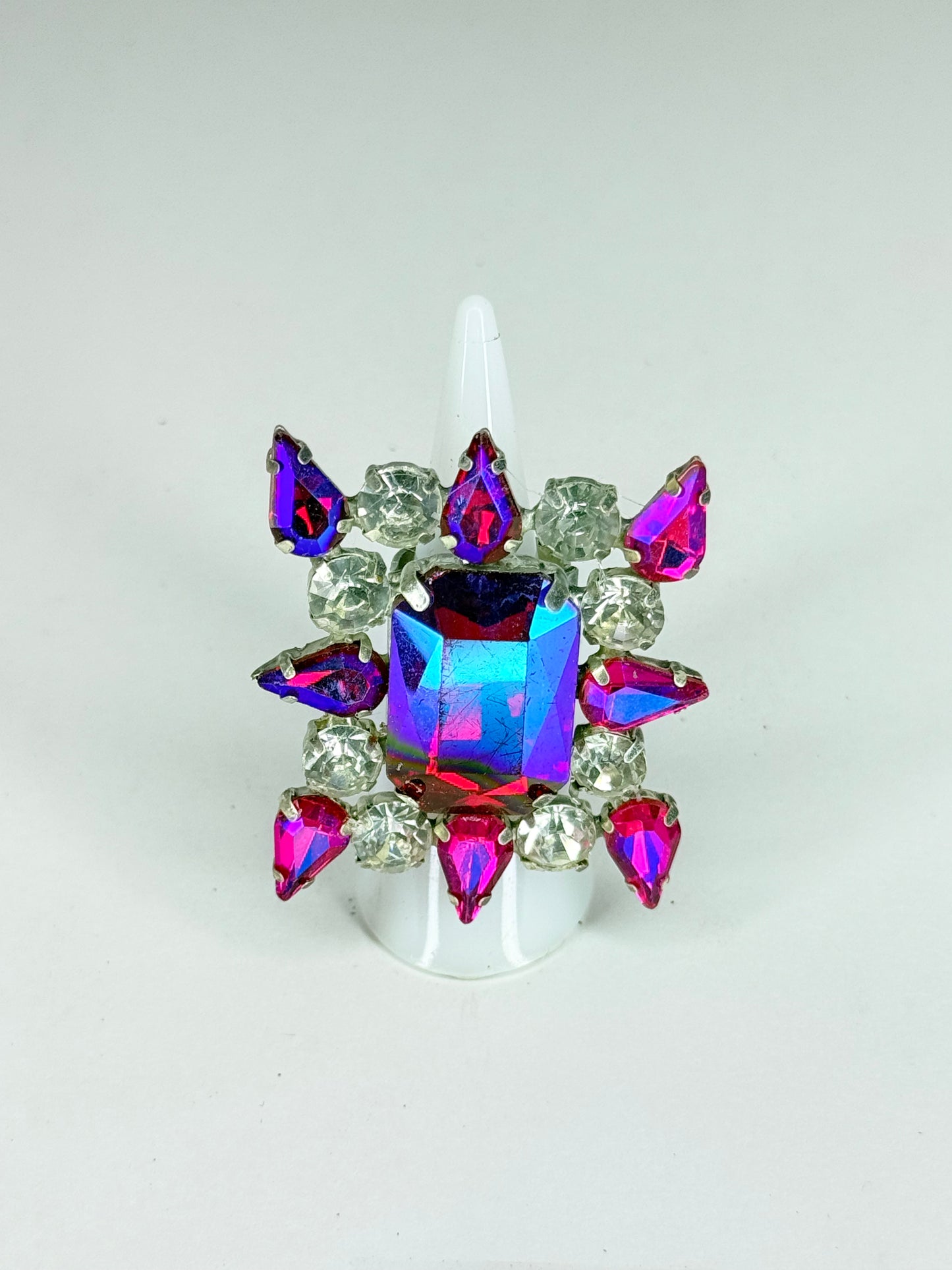 Fuchsia AB & Clear Ring