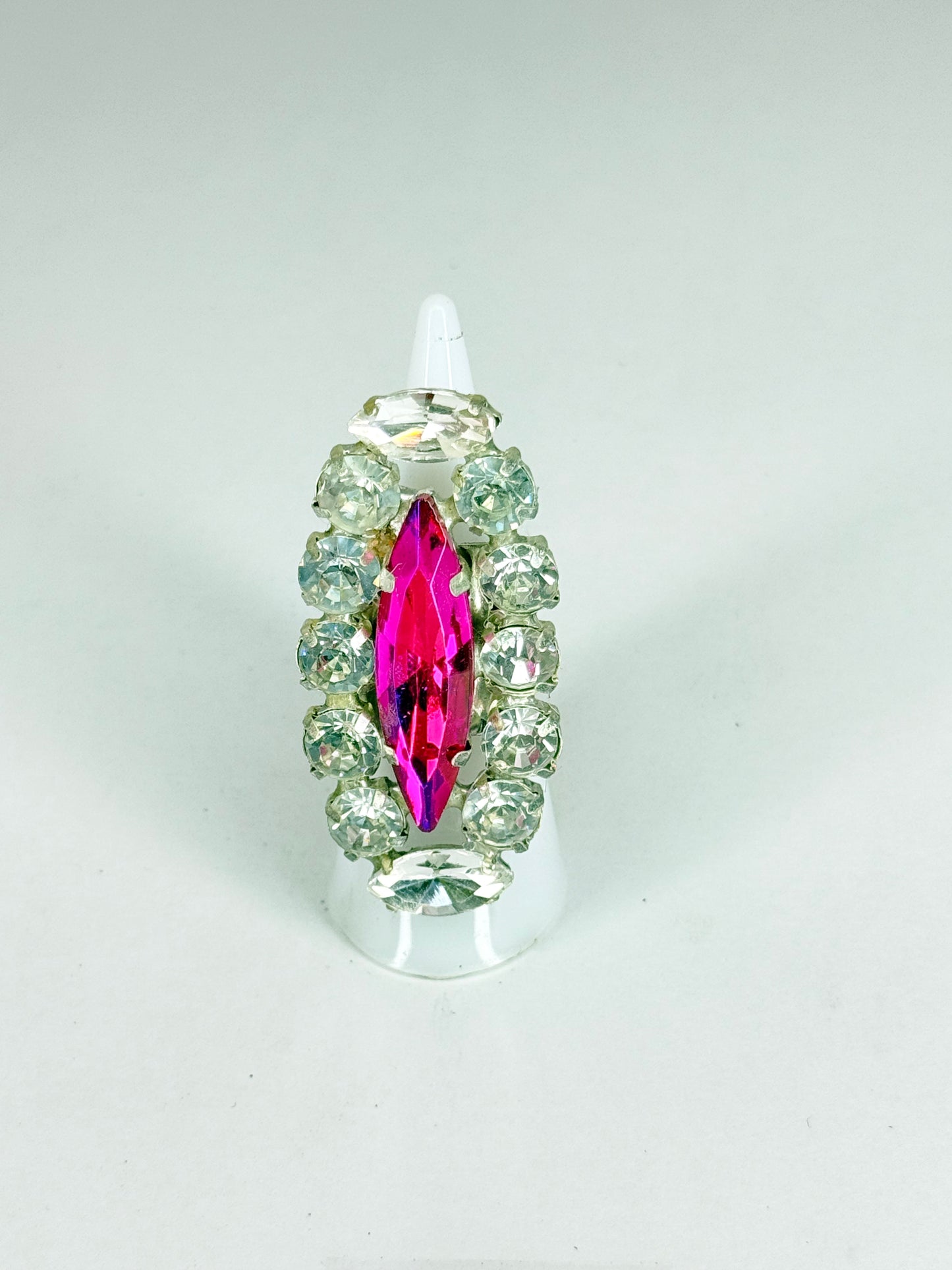 Fuchsia AB & Clear Ring