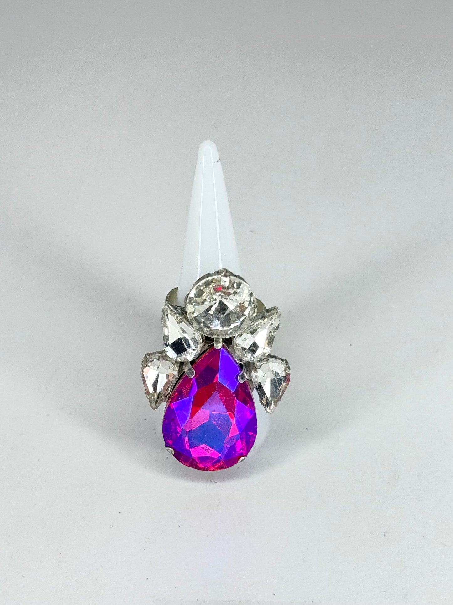 Fuchsia AB & Clear Ring