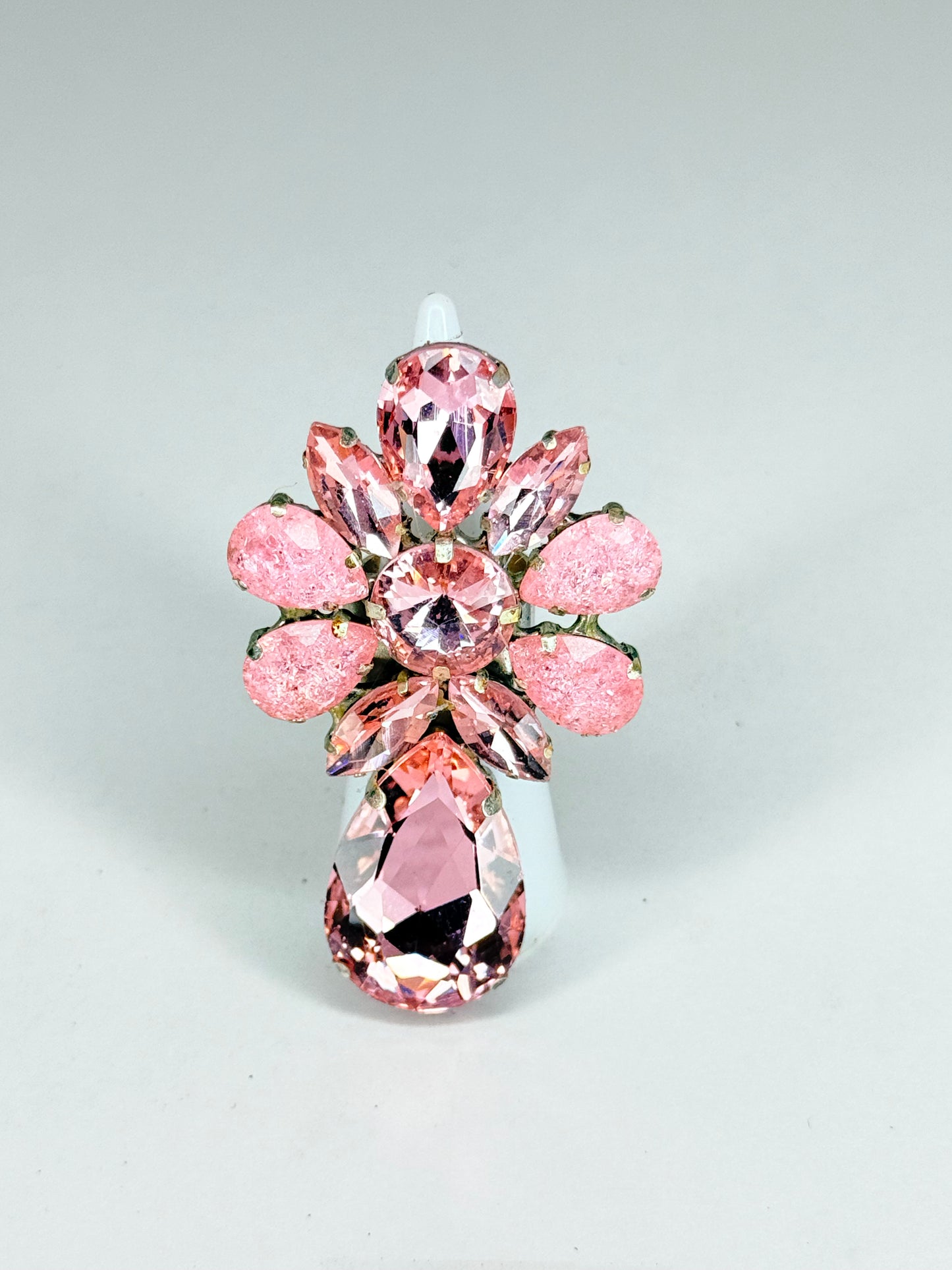 Light Pink & Shattered Glass Ring
