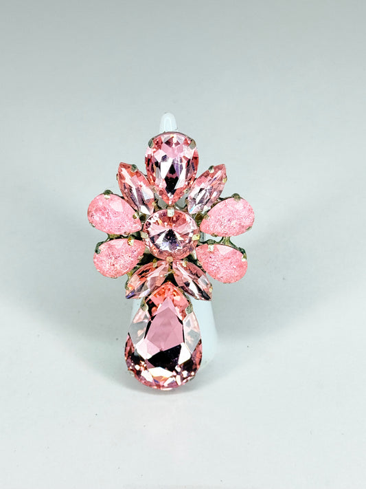 Light Pink & Shattered Glass Ring