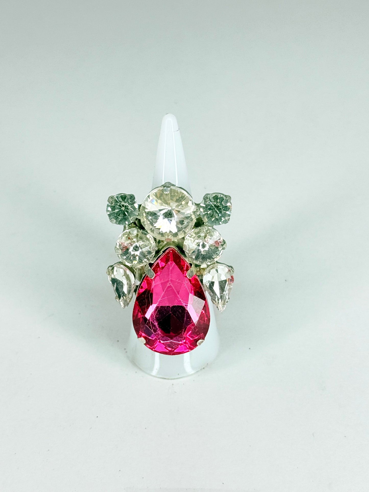 Rose Pink & Clear Ring