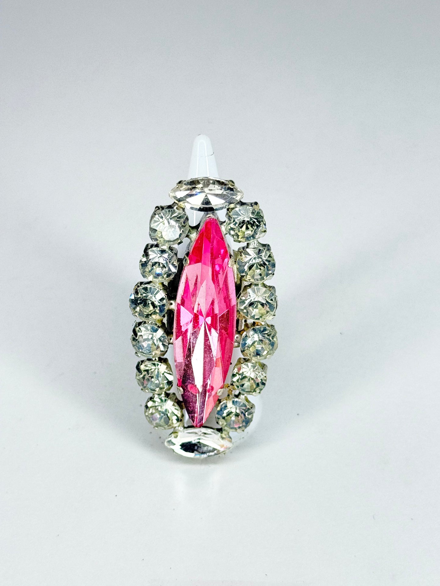 Rose Pink & Clear Ring