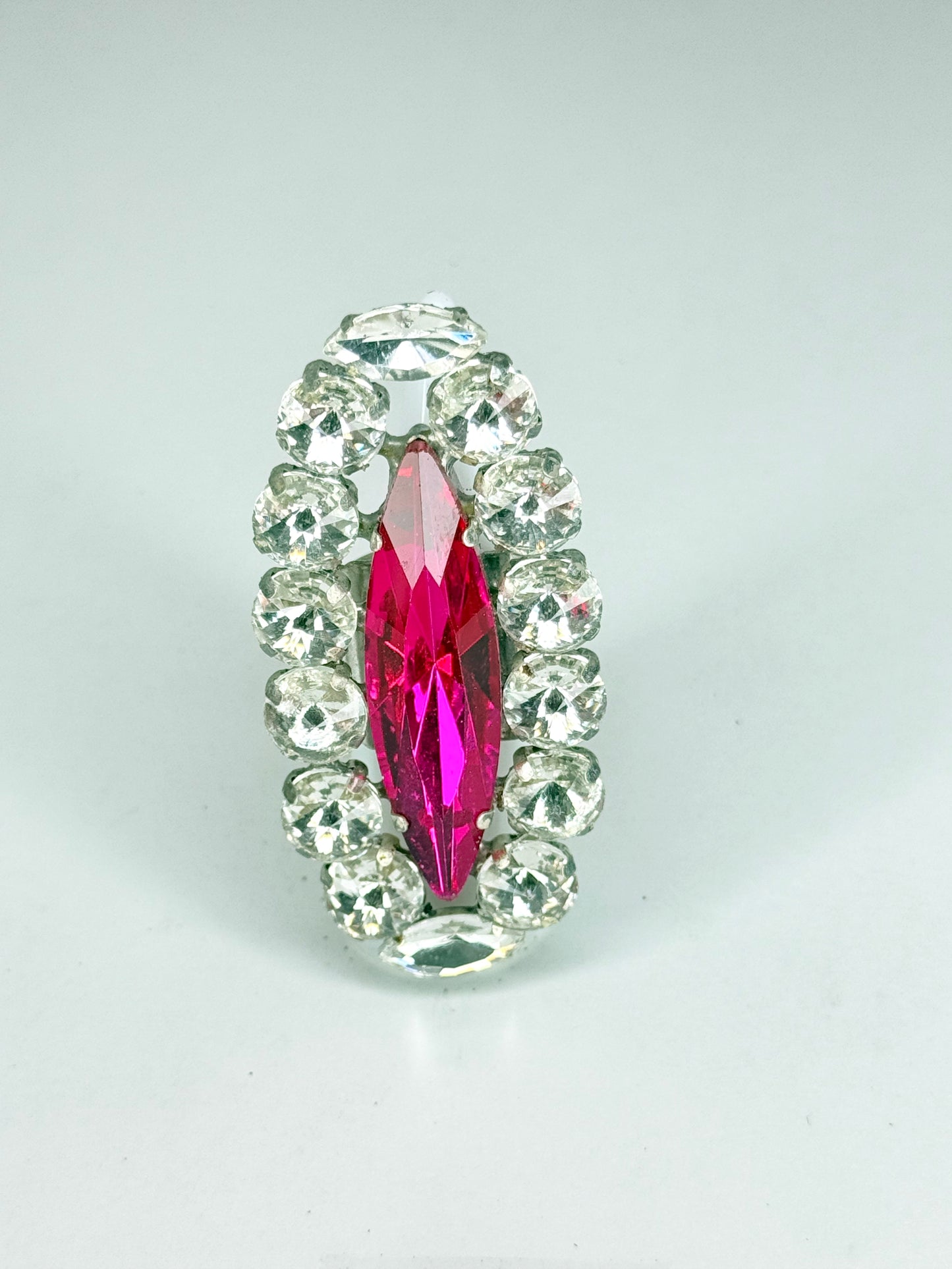 Fuchsia & Clear Ring