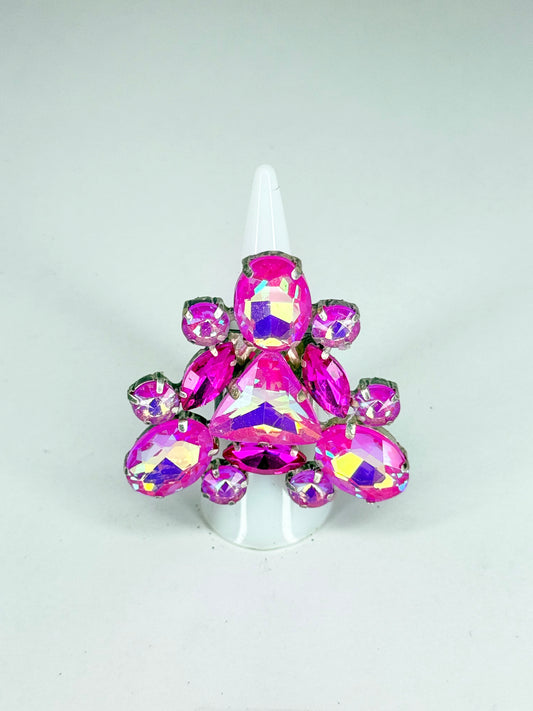 Fuchsia Mocha AB Ring