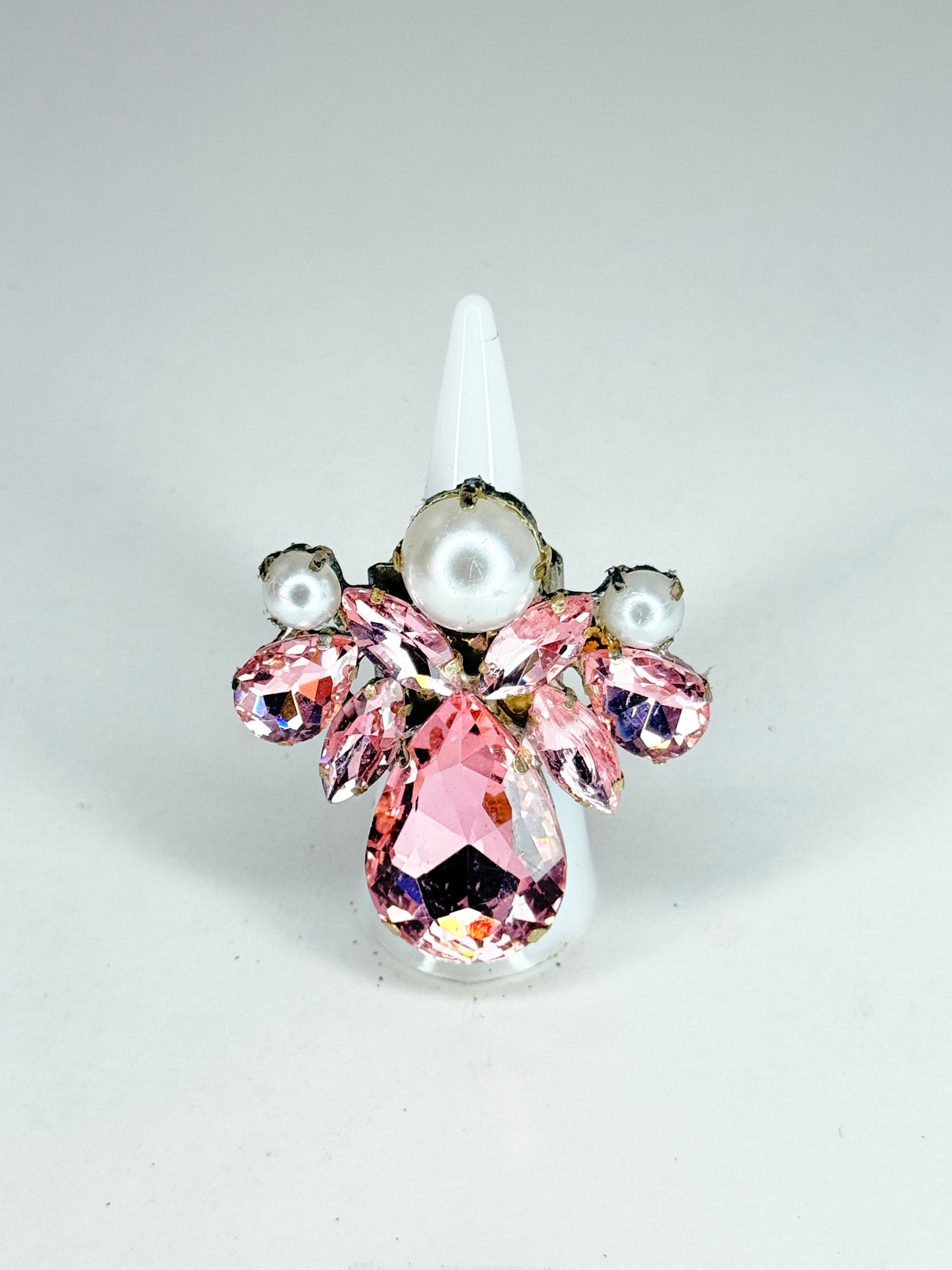 Light Pink & Pearls Ring
