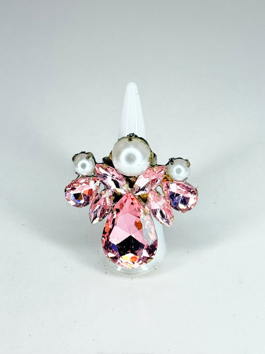 Light Pink & Pearls Ring