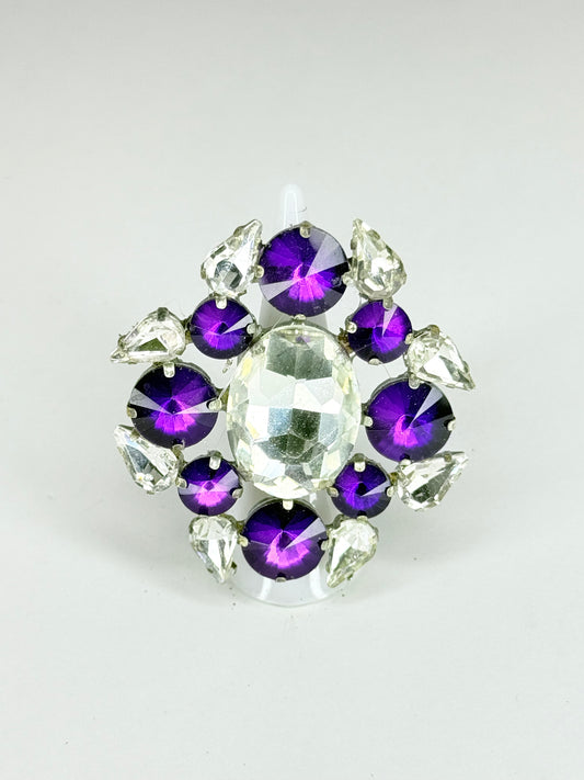 Purple & Clear Ring