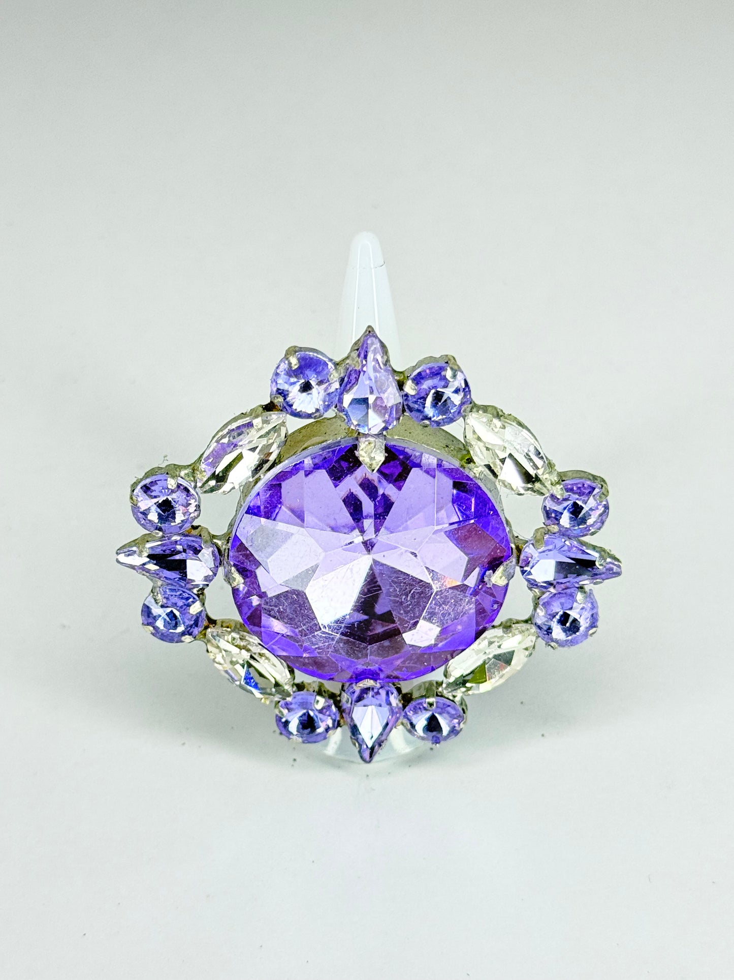 Violet & Clear Ring