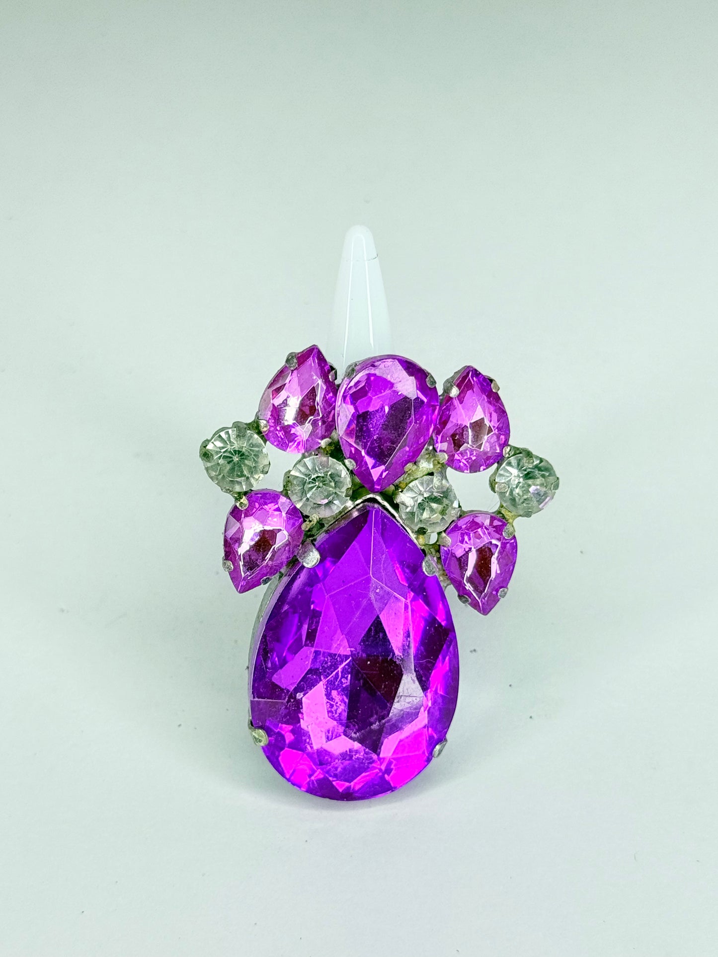 Purple & Clear Ring