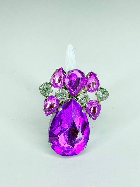 Purple & Clear Ring