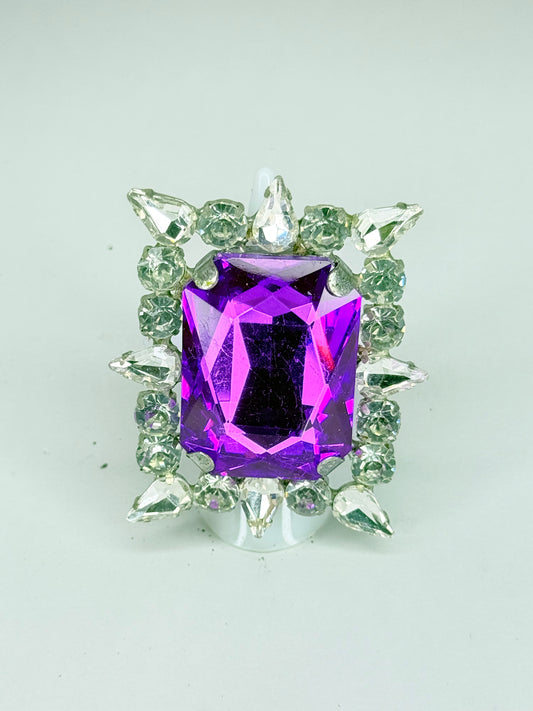 Purple & Clear Ring