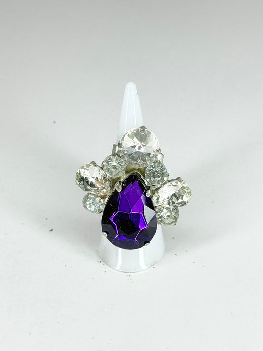 Purple & Clear Ring