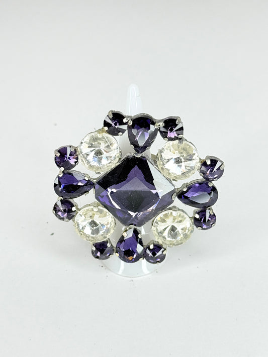 Purple & Clear Ring